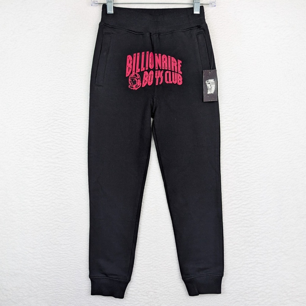 NWT Billionaire Boys Club BB Arch Pants Kids Boys Size 7/8 Black Jogger